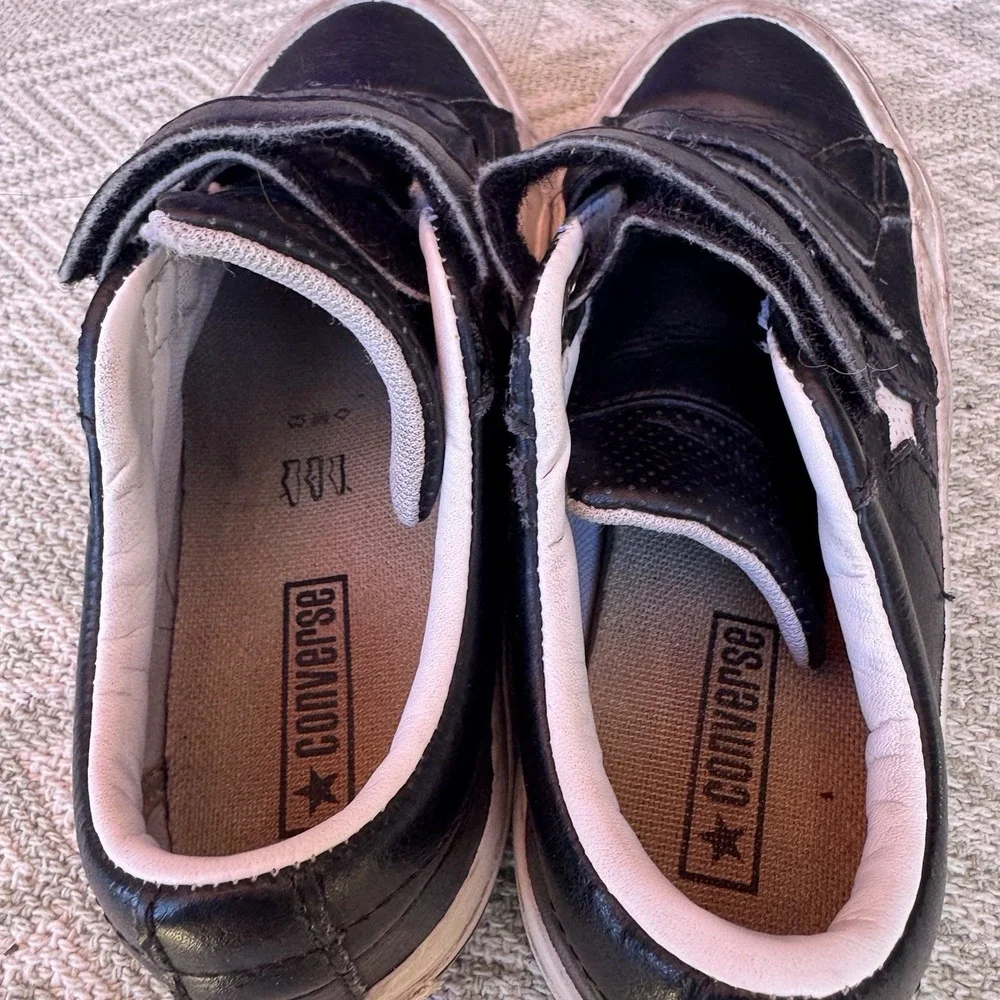 Size 13c‎ - Kids Converse Black/White Sneakers